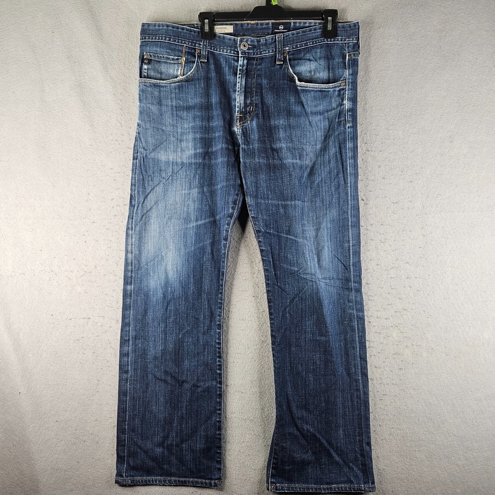 AG Adriano Goldschmied  Protege Jeans Mens 37x29 Tag 36x34 Slim Blue Denim USA